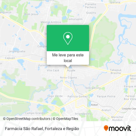Farmácia São Rafael mapa