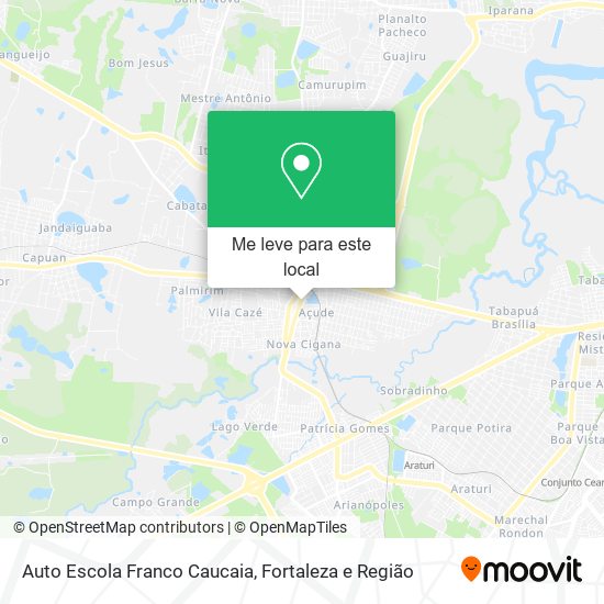 Auto Escola Franco Caucaia mapa