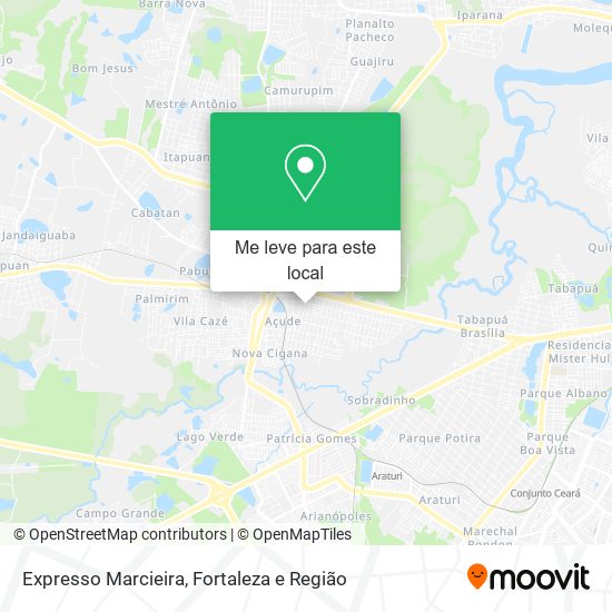 Expresso Marcieira mapa