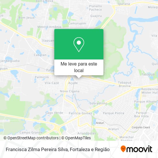 Francisca Zilma Pereira Silva mapa