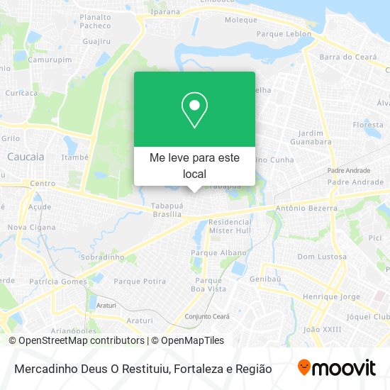 Mercadinho Deus O Restituiu mapa