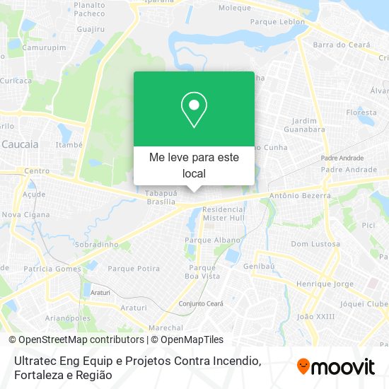 Ultratec Eng Equip e Projetos Contra Incendio mapa