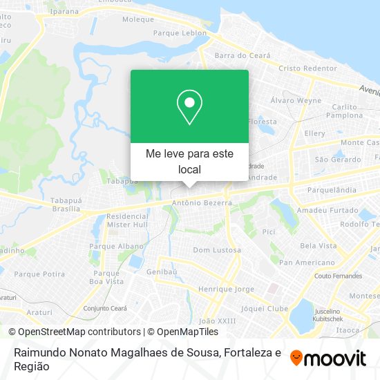 Raimundo Nonato Magalhaes de Sousa mapa