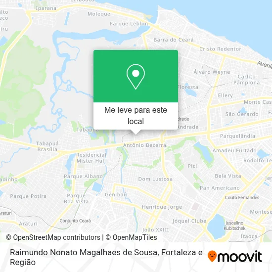 Raimundo Nonato Magalhaes de Sousa mapa