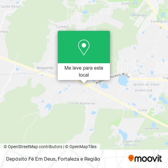 Depósito Fé Em Deus mapa