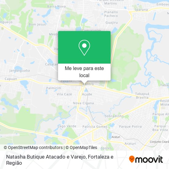 Natasha Butique Atacado e Varejo mapa