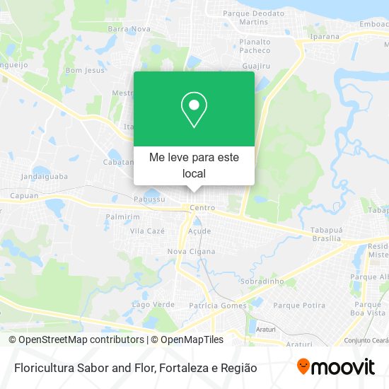 Floricultura Sabor and Flor mapa