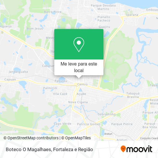 Boteco O Magalhaes mapa