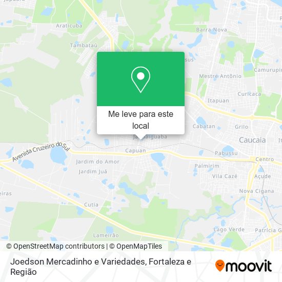 Joedson Mercadinho e Variedades mapa