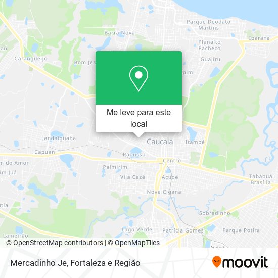 Mercadinho Je mapa