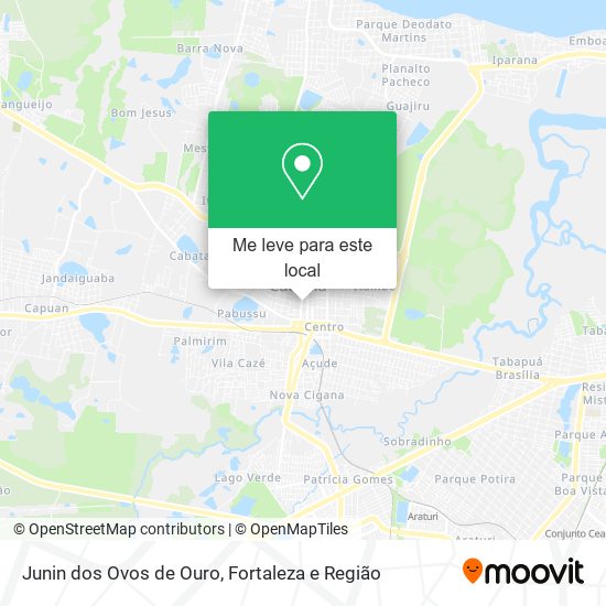 Junin dos Ovos de Ouro mapa