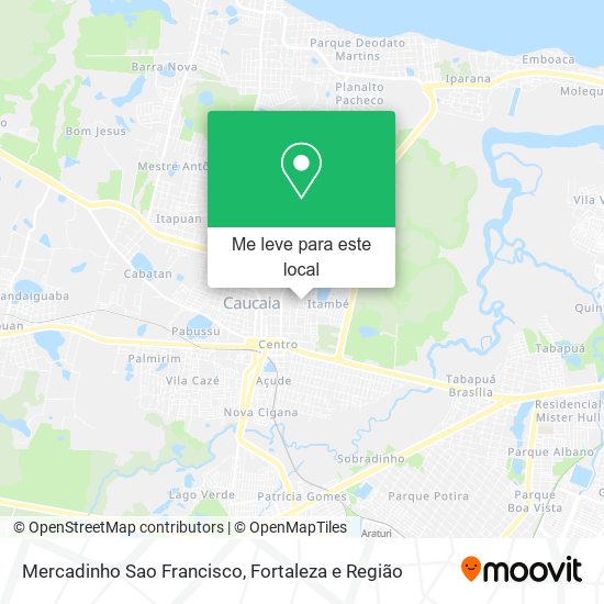 Mercadinho Sao Francisco mapa