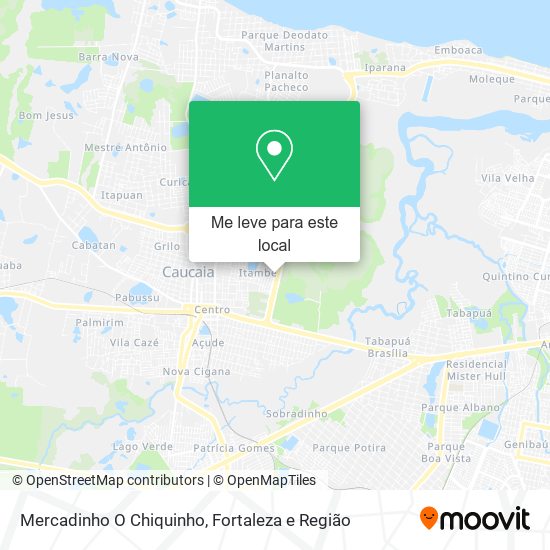 Mercadinho O Chiquinho mapa