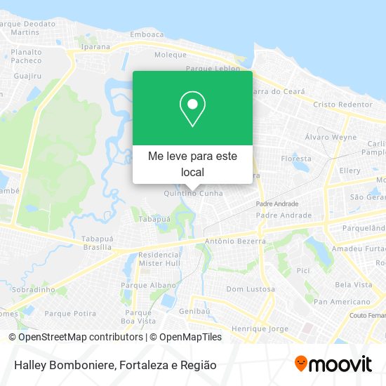 Halley Bomboniere mapa