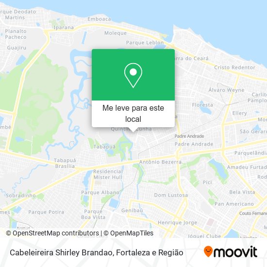 Cabeleireira Shirley Brandao mapa