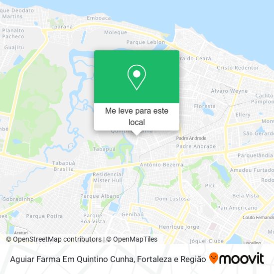 Aguiar Farma Em Quintino Cunha mapa