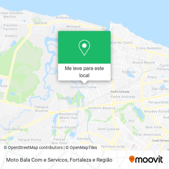 Moto Bala Com e Servicos mapa