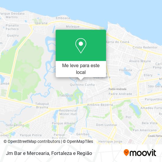 Jm Bar e Mercearia mapa