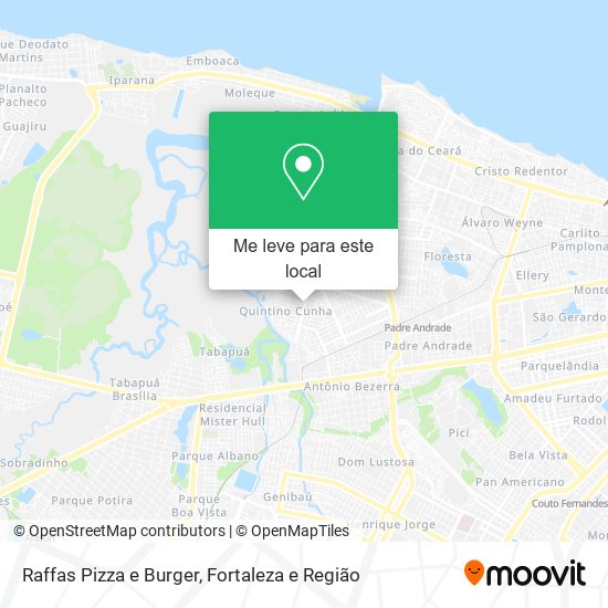 Raffas Pizza e Burger mapa