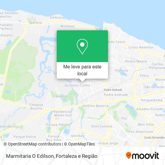 Marmitaria O Edilson mapa