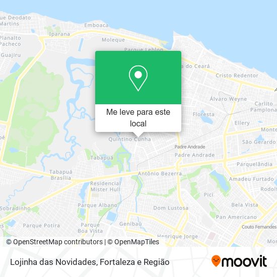 Lojinha das Novidades mapa