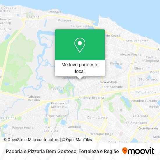 Padaria e Pizzaria Bem Gostoso mapa