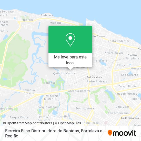 Ferreira Filho Distribuidora de Bebidas mapa