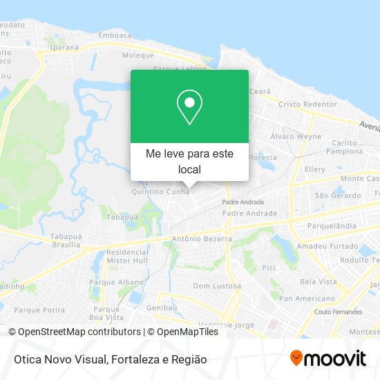 Otica Novo Visual mapa