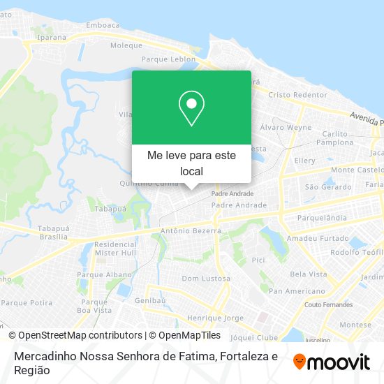 Mercadinho Nossa Senhora de Fatima mapa