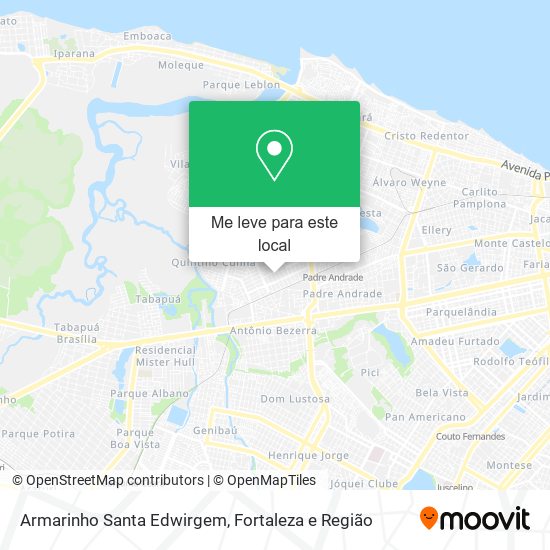 Armarinho Santa Edwirgem mapa