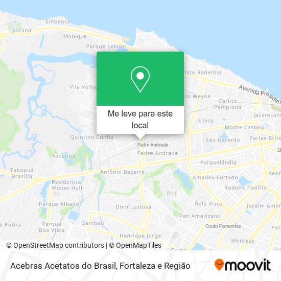 Acebras Acetatos do Brasil mapa