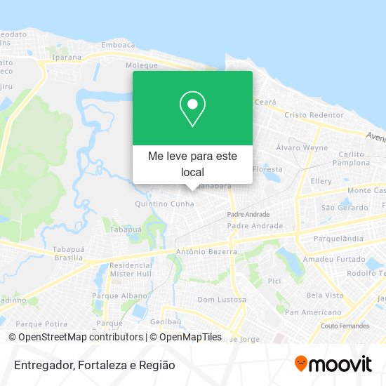 Entregador mapa