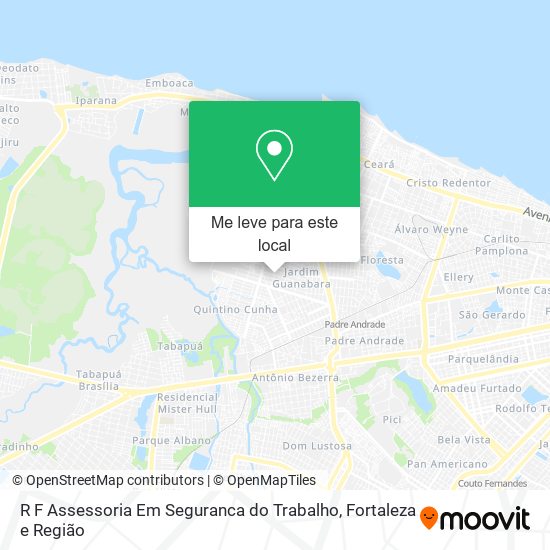 R F Assessoria Em Seguranca do Trabalho mapa