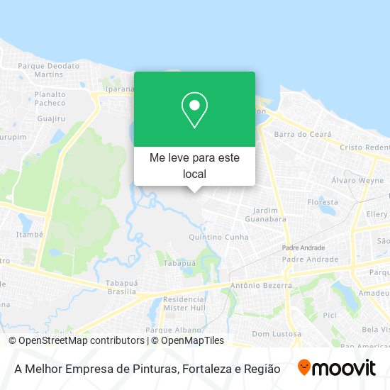 A Melhor Empresa de Pinturas mapa