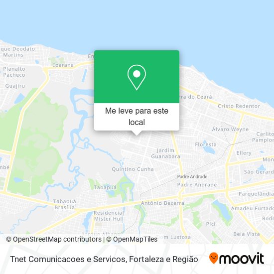 Tnet Comunicacoes e Servicos mapa