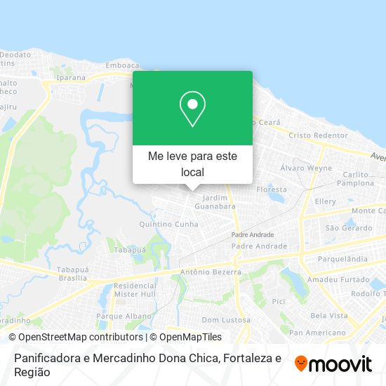 Panificadora e Mercadinho Dona Chica mapa