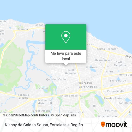 Kianny de Caldas Sousa mapa