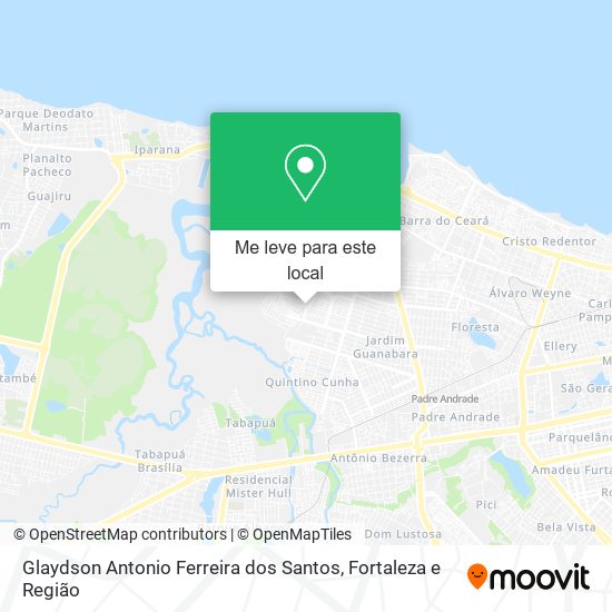 Glaydson Antonio Ferreira dos Santos mapa