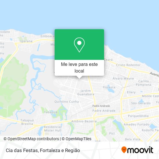 Cia das Festas mapa