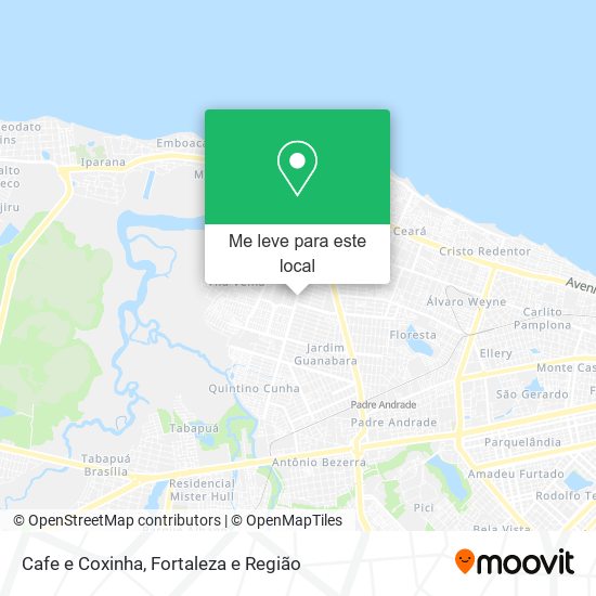 Cafe e Coxinha mapa