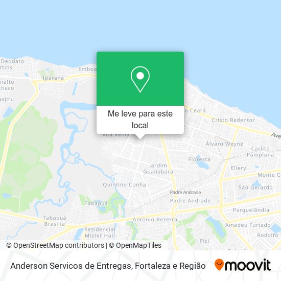 Anderson Servicos de Entregas mapa