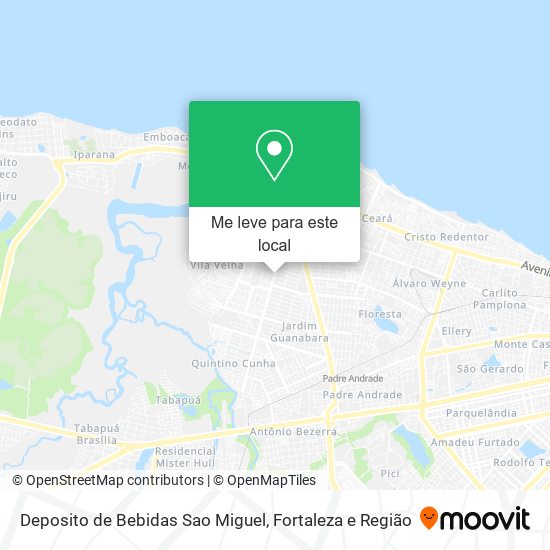Deposito de Bebidas Sao Miguel mapa