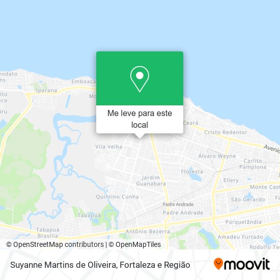 Suyanne Martins de Oliveira mapa