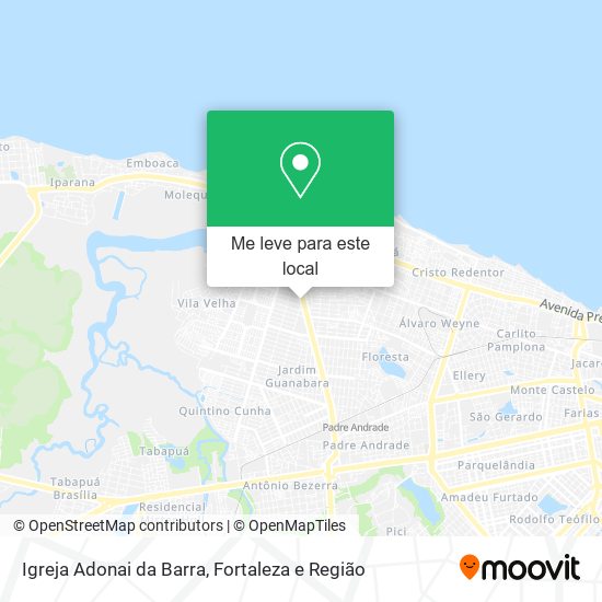 Igreja Adonai da Barra mapa