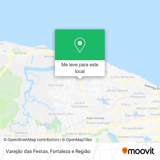 Varejão das Festas mapa