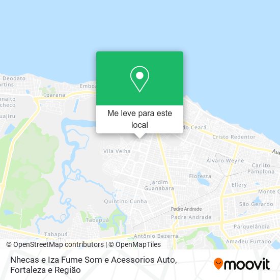 Nhecas e Iza Fume Som e Acessorios Auto mapa