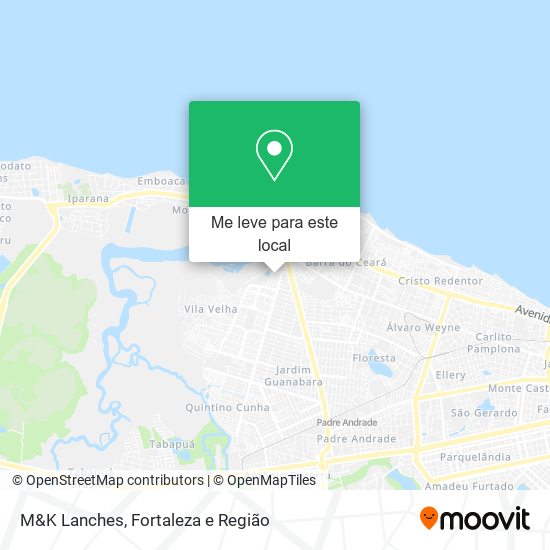 M&K Lanches mapa