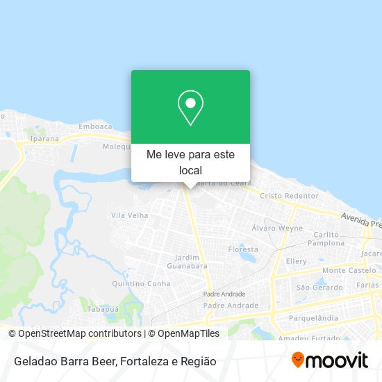 Geladao Barra Beer mapa