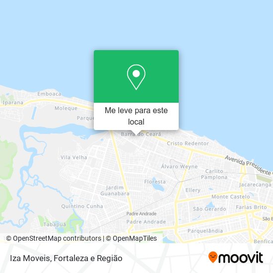 Iza Moveis mapa