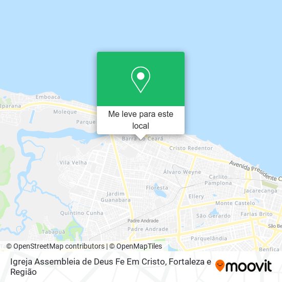 Igreja Assembleia de Deus Fe Em Cristo mapa